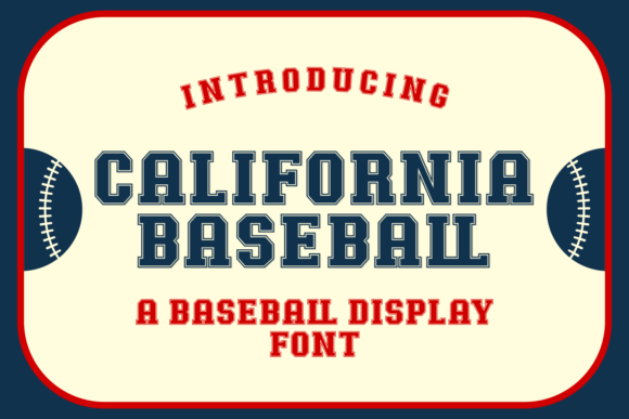 California Baseball Font - Featured Image