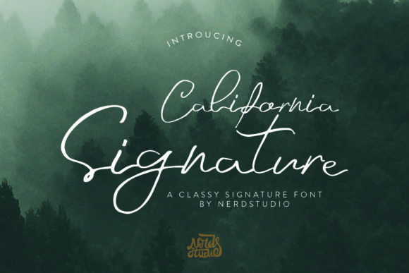 California Signature Font - Featured Image
