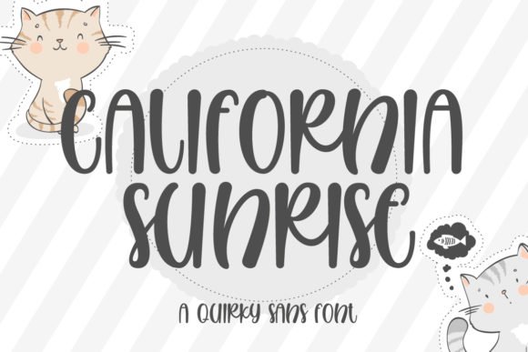 California Sunrise Font - Featured Image