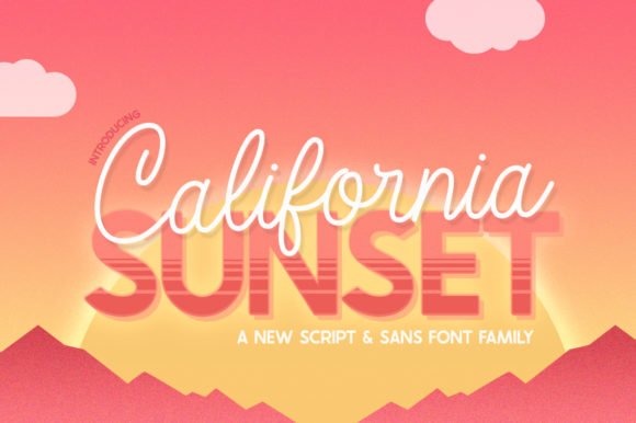 California Sunset Font - Featured Image