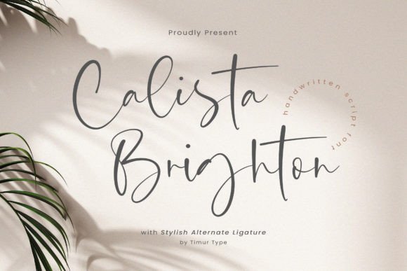 Calista Brighton Font - Featured Image