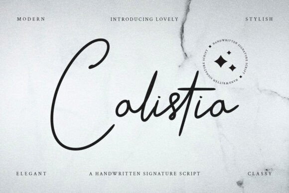 Calistia Font - Featured Image