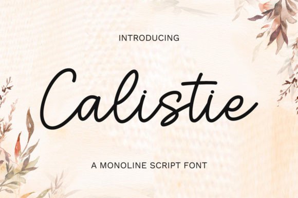 Calistie Font - Featured Image