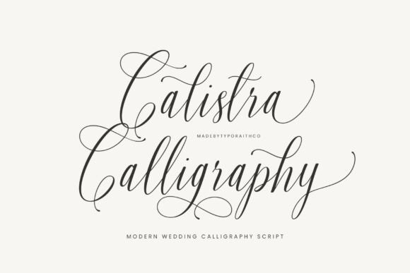 Calistra Calligraphy Font - Featured Image
