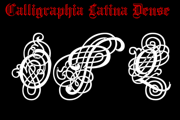 Calligraphia Latina Dense Font - Featured Image