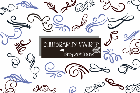 Calligraphy Swirls Font - Featured Image