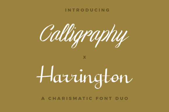 Calligraphy X Harrington Duo Font - Featured Image