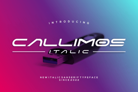 Callimos Italic Font - Featured Image