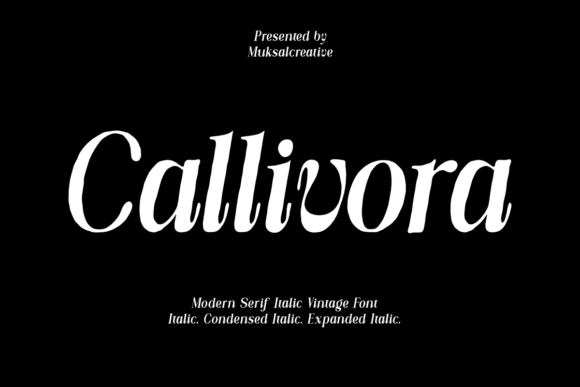 Callivora Italic Font - Featured Image