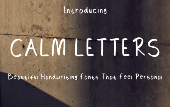 Calm Letters Font - Featured Image