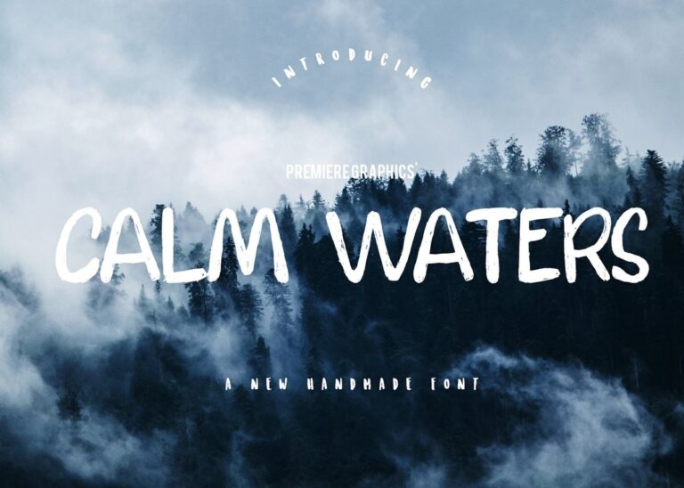 Calm Waters Font - Featured Image