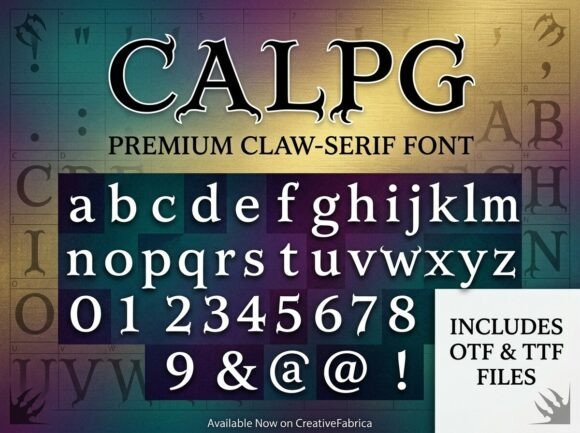 Calpg Font - Featured Image