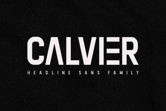 Calvier Family Font - Featured Image
