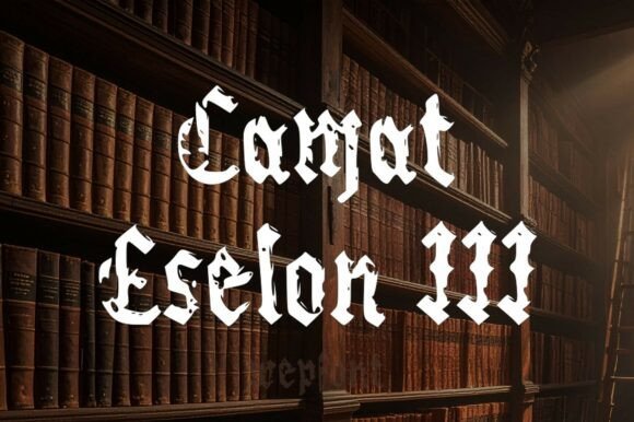 Camat Eselon Iii Font - Featured Image