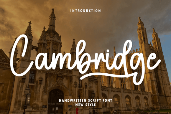 Cambridge Font - Featured Image
