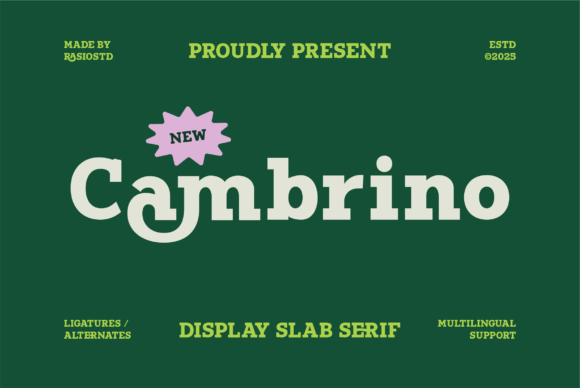 Cambrino Font - Featured Image