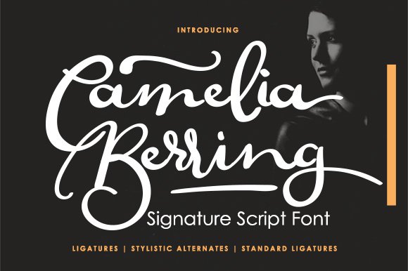 Camelia Berring Script Font - Featured Image