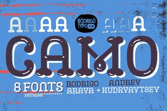 Camo Font - Featured Image