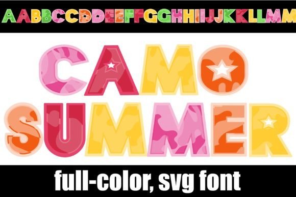 Camo Summer Font - Featured Image