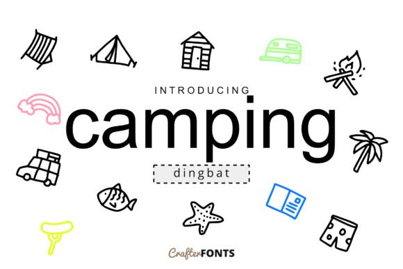 Camping Doodle Font - Featured Image