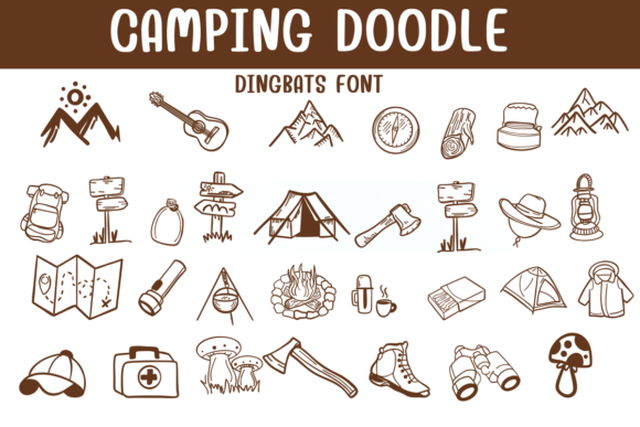 Camping Doodle Font - Featured Image