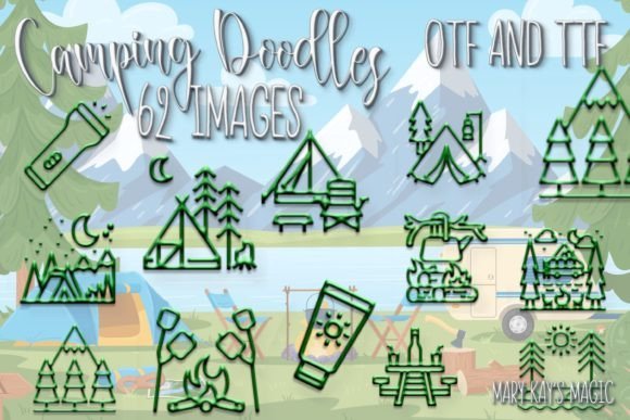 Camping Doodles Font - Featured Image