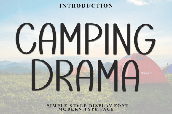 Camping Drama Font - Featured Image