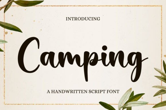 Camping Font - Featured Image