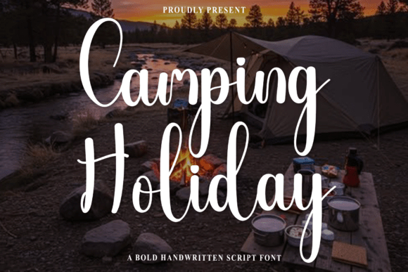 Camping Holiday Font - Featured Image