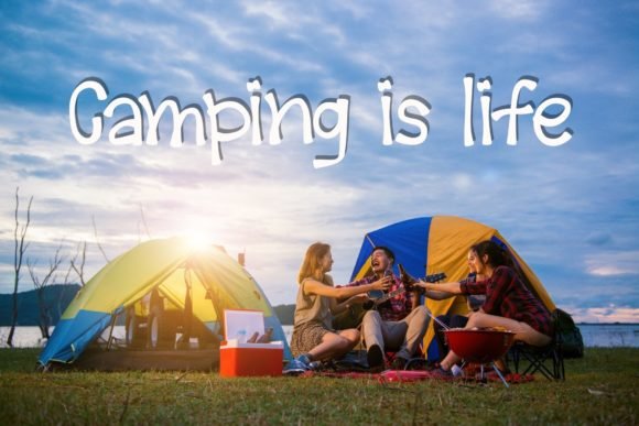 Camping is Life Font - Featured Image