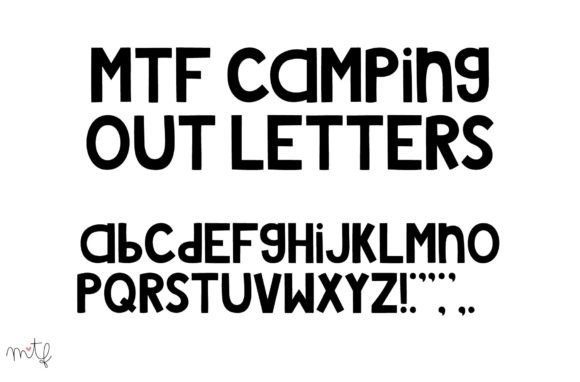 Camping out Letters Font - Featured Image
