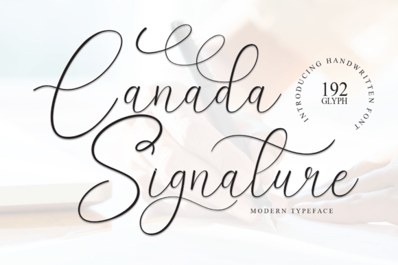 Canada Signature Font - Featured Image