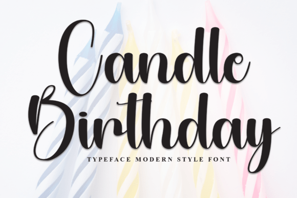 Candle Birthday Font - Featured Image