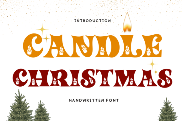 Candle Christmas Font - Featured Image