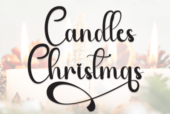 Candles Christmas Font - Featured Image
