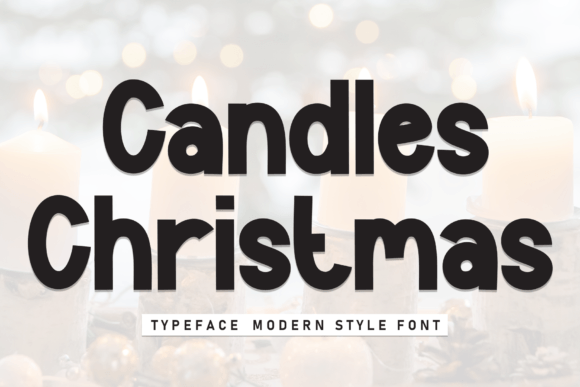 Candles Christmas Font - Featured Image