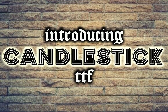Candlestick Font - Featured Image