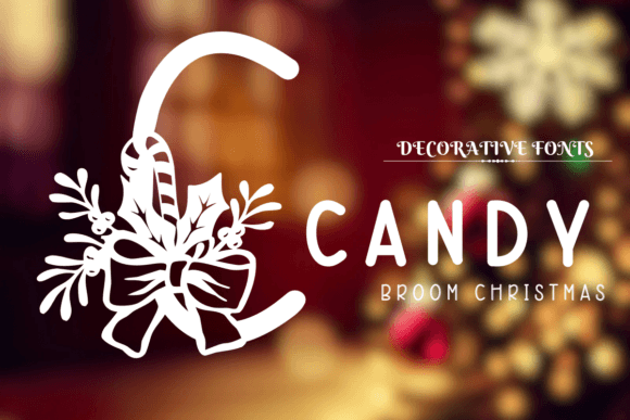 Candy Broom Christmas Font - Featured Image