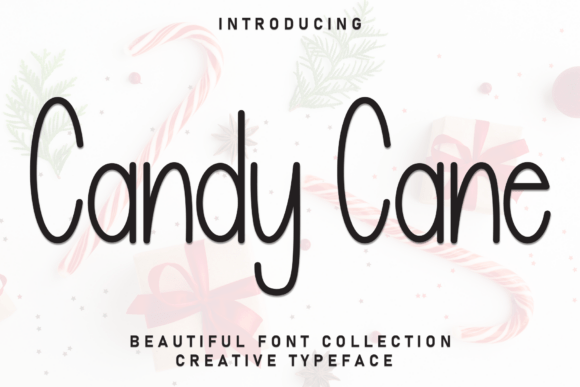 Candy Cane Font - Featured Image