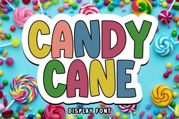 Candy Cane Font - Featured Image