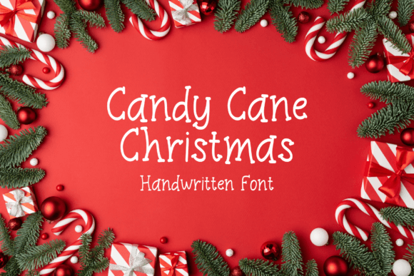 Candy Cane Font - Featured Image