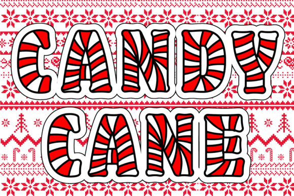 Candy Cane Font - Featured Image