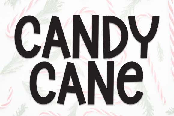 Candy Cane Font - Featured Image