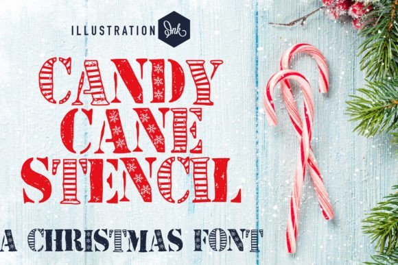 Candy Cane Font - Featured Image