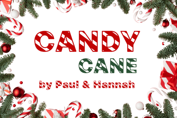 Candy Cane Font - Featured Image