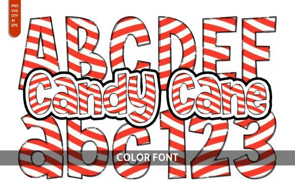 Candy Cane Font - Featured Image