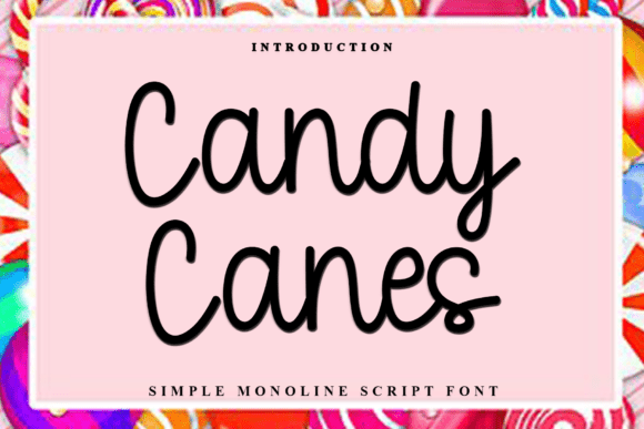 Candy Canes Font - Featured Image