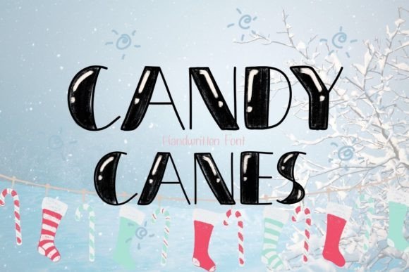 Candy Canes Font - Featured Image