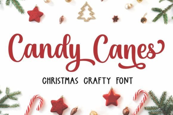 Candy Canes Font - Featured Image