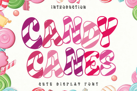 Candy Canes Font - Featured Image
